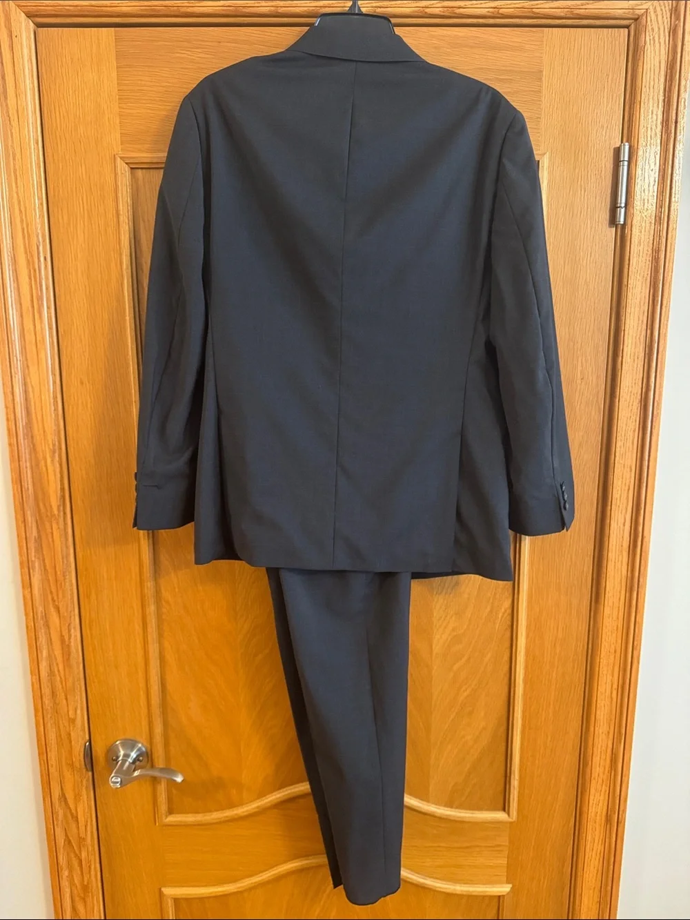 BONOBOS Jetsetter Slim Fit Stretch Italian Wool Suit 38S / 31 Dark Charcoal Gray
